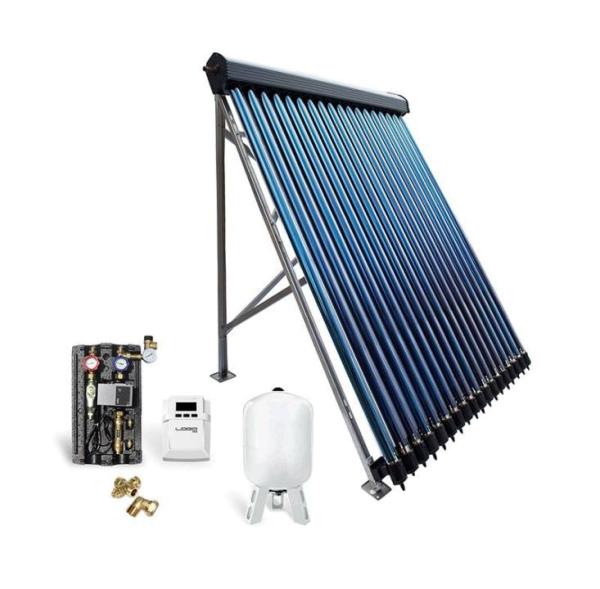 Solar-Paket Röhrenkollektor HP30 9,78 m² für Flachdach