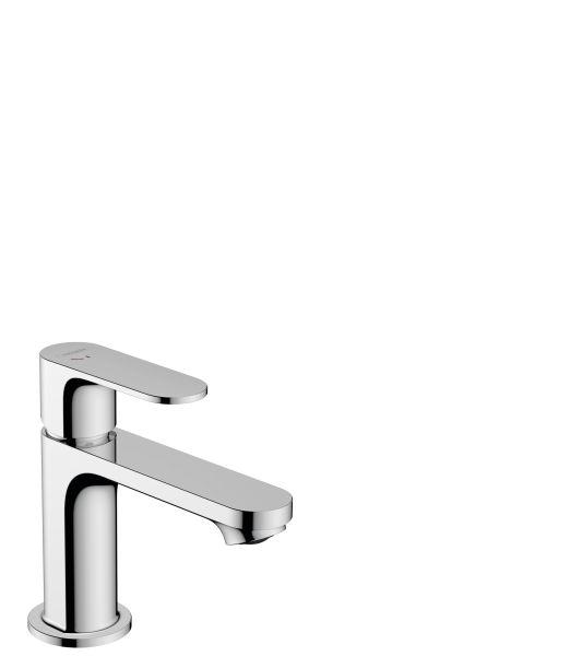 hansgrohe Waschtischmischer Rebris S 80 CoolStart m.Metall Zugstange chr