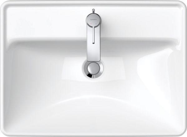 Duravit Einbauwaschtisch D-Neo 600 mm geschl m ÜL m HLB 1 HL weiß