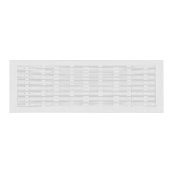 Zehnder Designgitter CLD breit Genua weiß 430 x 160 mm, Ansicht frontal - Selfio